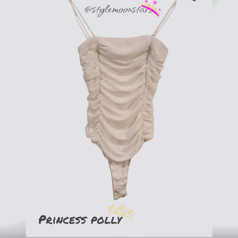 Princess Polly White Bodysuit Top
